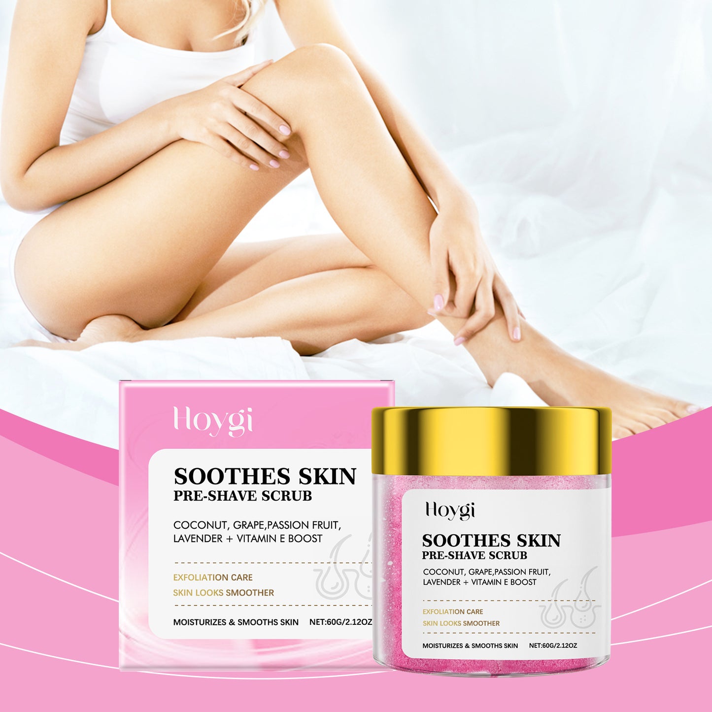 Pre-Shave Hair Removal Scrub For Smooth, Soft Skin