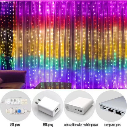 LED Curtain String Lights