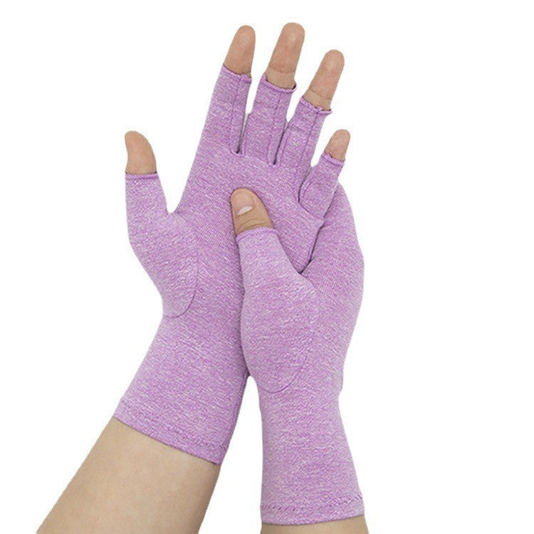 Compression Fingerless Gloves For Sports And Rehab