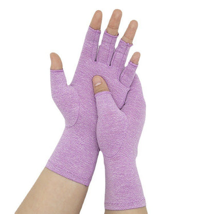 Compression Fingerless Gloves For Sports And Rehab