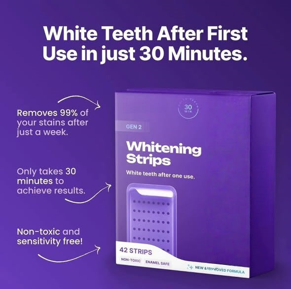 Teeth Whitening Strips – Enamel-Safe Fresh Breath Care