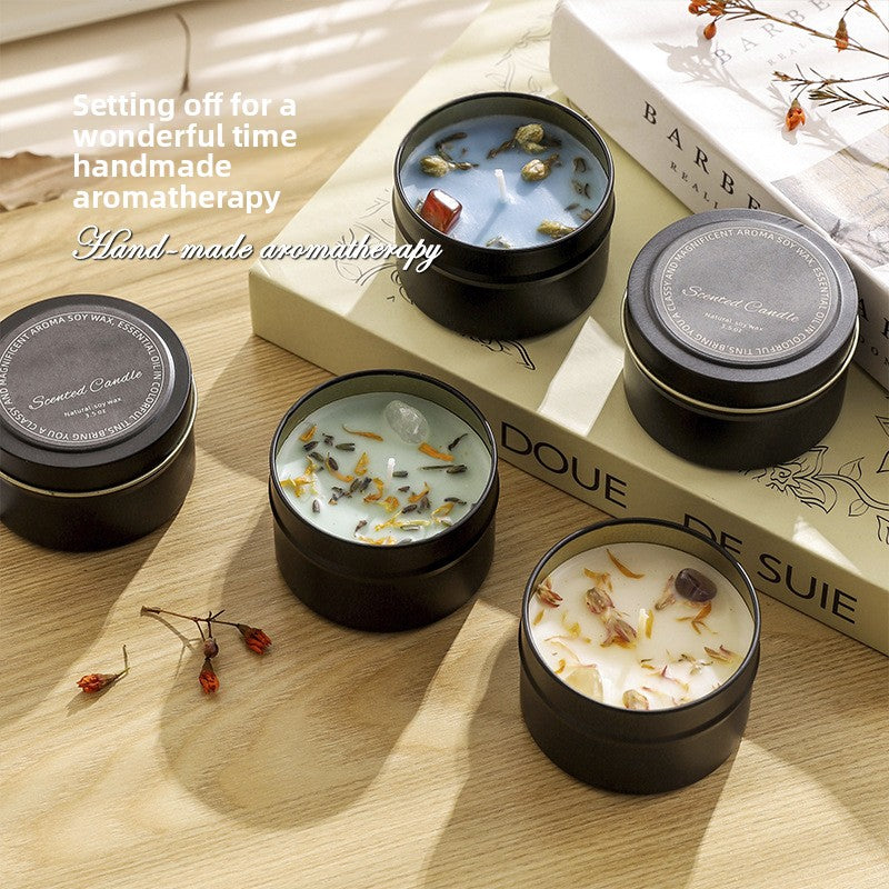 Botanical Soy Candle with Dried Flowers