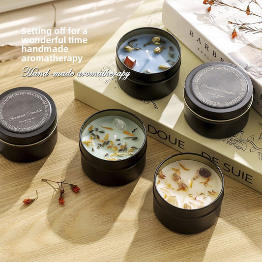 Botanical Soy Candle with Dried Flowers