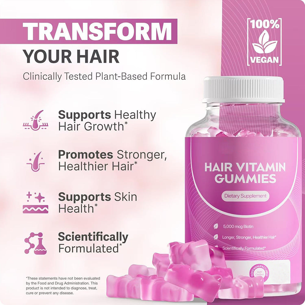 Hair Vitamin Gummies for Stronger-Looking Hair