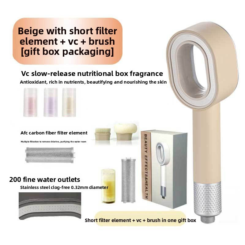 Aromatherapy Filtered Shower Head With 3 Spray Modes
