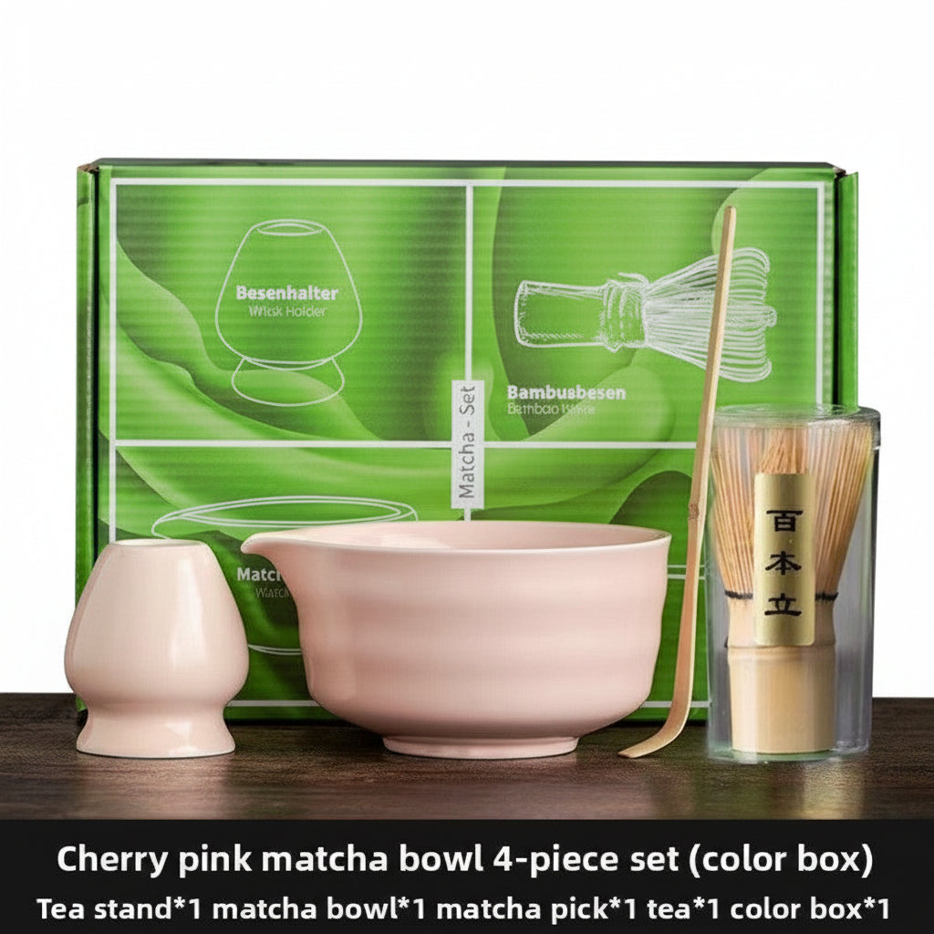 Japanese Matcha Tea Ceremony Set With Whisk & Bowl