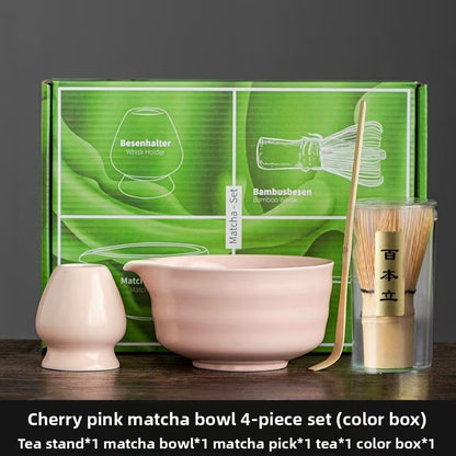 Japanese Matcha Tea Ceremony Set With Whisk & Bowl