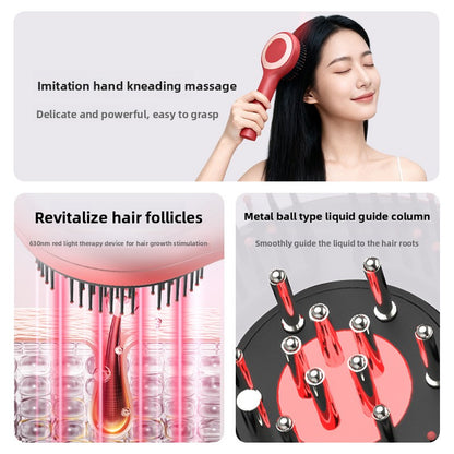 Scalp Massager Comb with Red Light Therapy