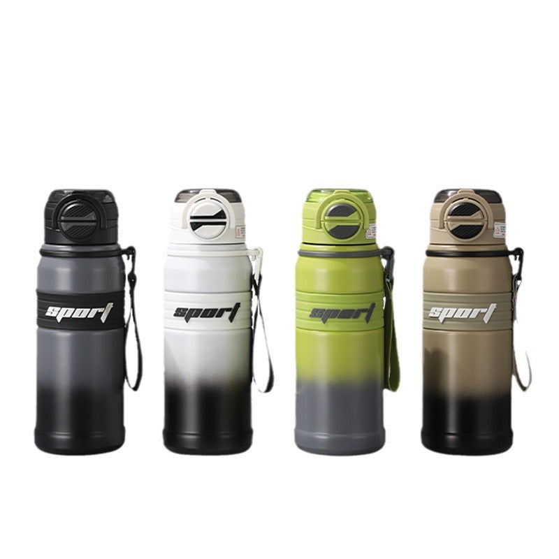 Insulated Sports Water Bottle With Straw, 680 ml