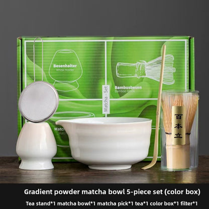Japanese Matcha Tea Ceremony Set With Whisk & Bowl